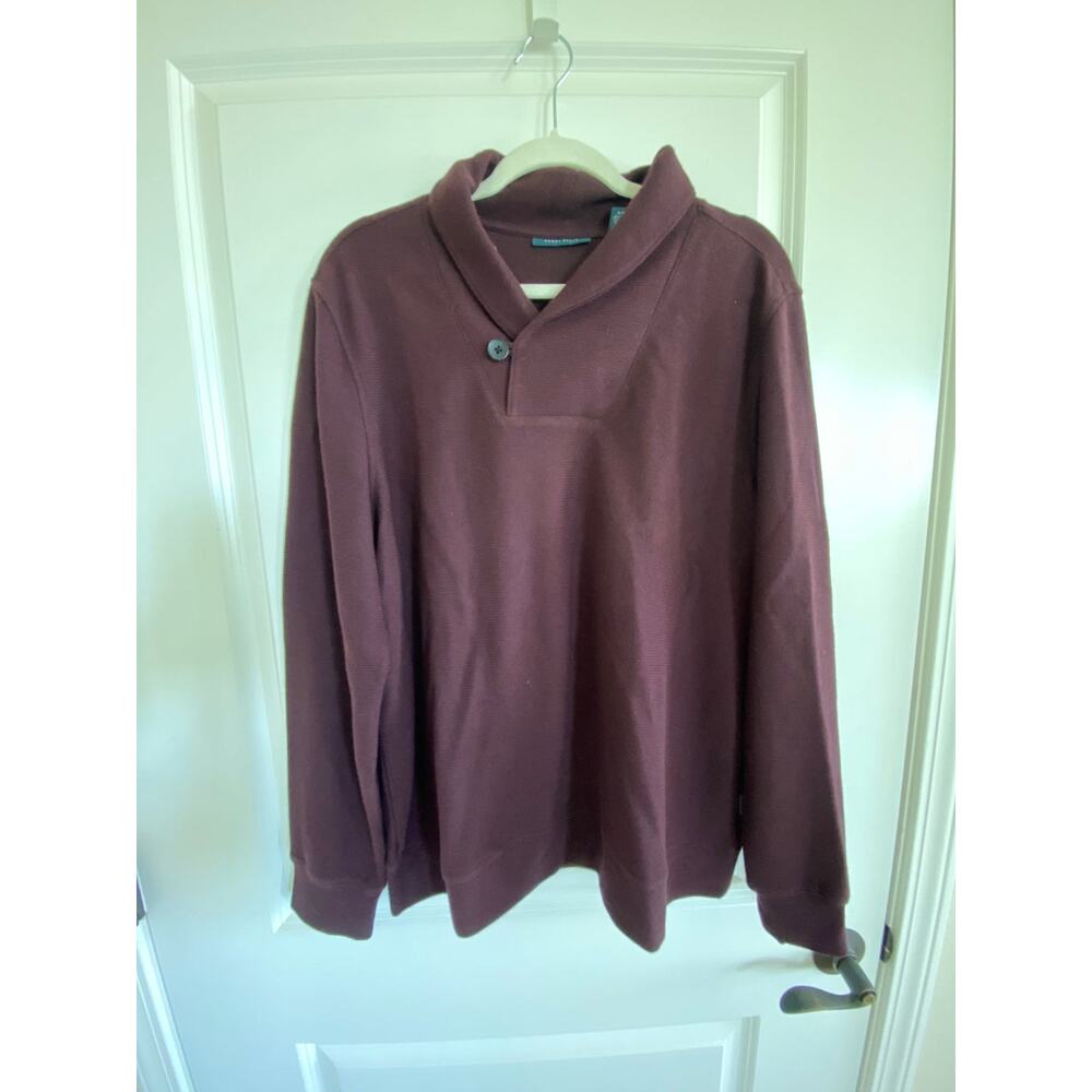 Perry Ellis Men’s Large Burgundy pullover L